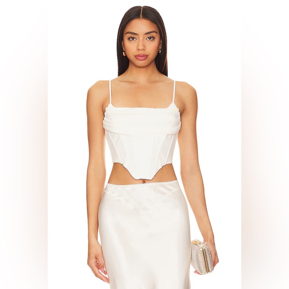Jocosa Corset Top in Orchid White | Bardot | Revolve